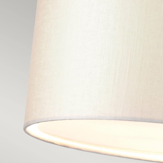 Elstead Fletcher Deckenleuchte E27 3-fach 35cm Poliertes Chrom Elfenbein
