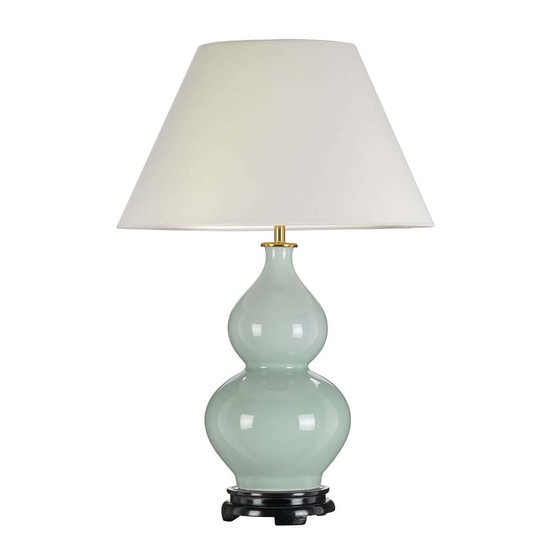 Elstead Harbin Tischleuchte E27 Celadon Grün Grauweiß