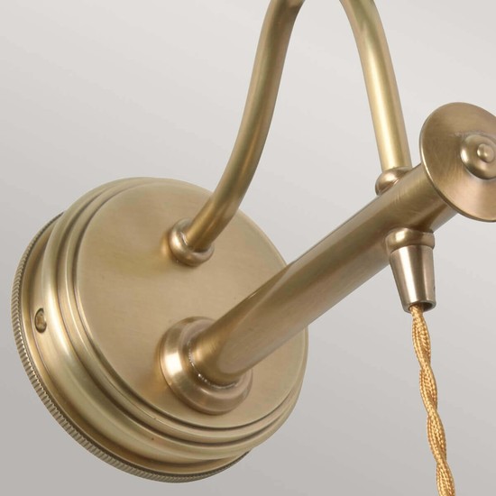 Elstead Douille Wandleuchte E27 Gealtertes Messing