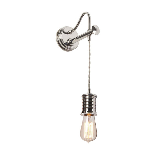 Elstead Douille Wandleuchte E27 Poliertes Nickel