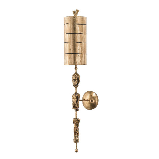 Elstead Fragment Wandleuchte E27 95cm Blattgold