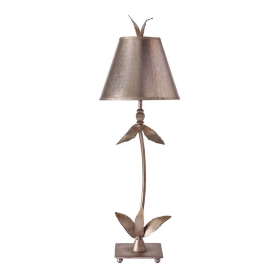 Elstead Red Bell Tischleuchte E27 Blattsilber