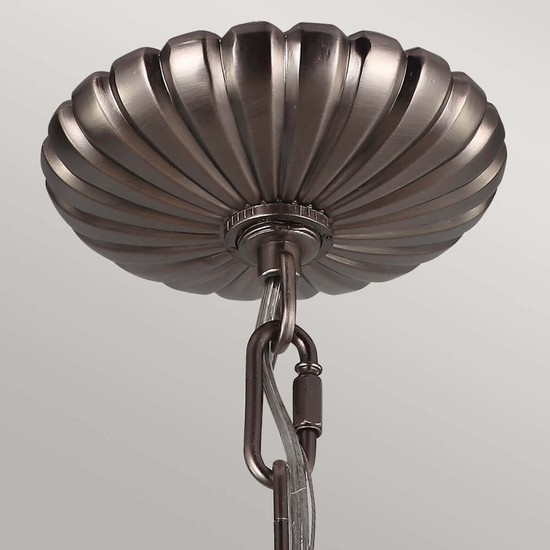 Elstead Adams Kronleuchter E14 3-fach Antikes Nickel