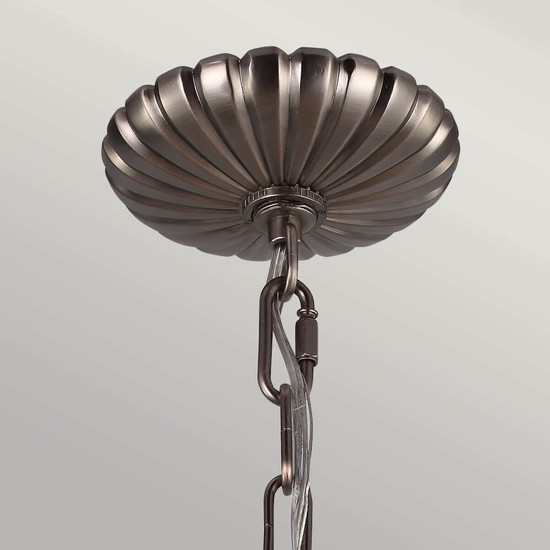 Elstead Adams Kronleuchter E14 4-fach Antikes Nickel
