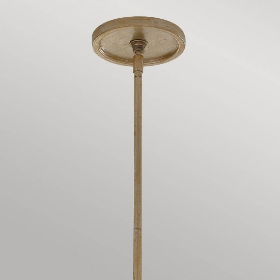 Elstead Arabesque Hängeleuchte E27 4-fach Blattsilber Patina