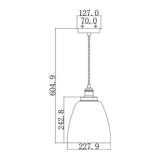 Elstead Baskin Hängeleuchte E27 27cm Poliertes Nickel