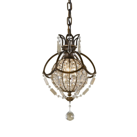 Elstead Bellini Hängeleuchte E14 Oxidierte Bronze, Britische Bronze