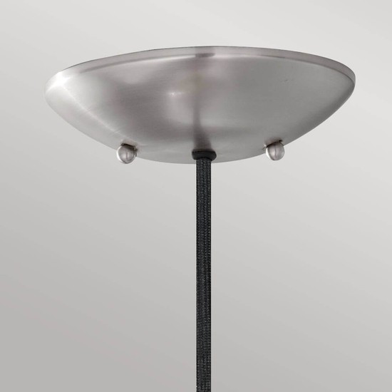 Elstead Beso Hängeleuchte E27 27cm Gebürsteter Stahl