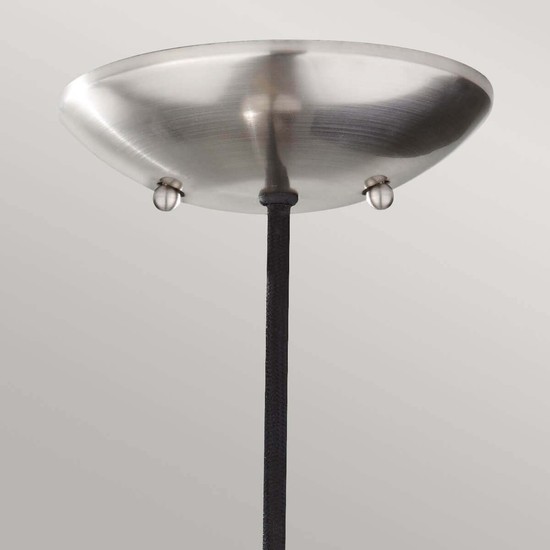 Elstead Beso Hängeleuchte E27 24cm Gebürsteter Stahl