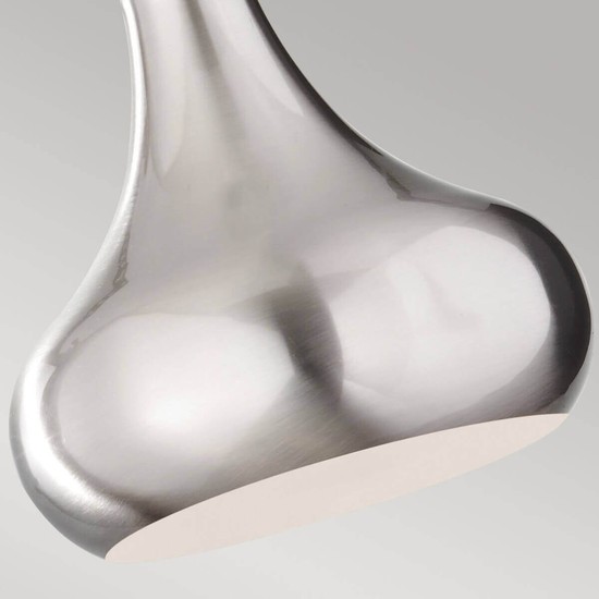 Elstead Beso Hängeleuchte E27 24cm Gebürsteter Stahl