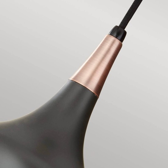 Elstead Beso Hängeleuchte E27 24cm Dunkle Bronze