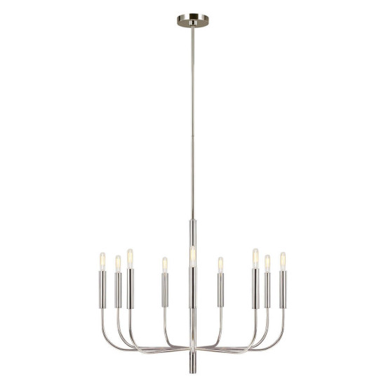 Elstead Brianna Kronleuchter E14 9-fach Poliertes Nickel