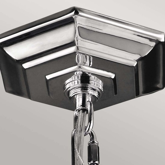 Elstead Corinne Hängeleuchte E14 3-fach 36cm Poliertes Nickel