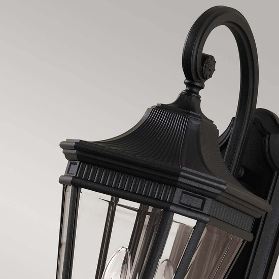Elstead Cotswold Lane Außen-Wandleuchte E14 2-fach 52cm Schwarz IP44