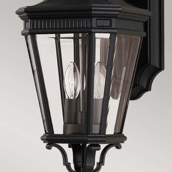 Elstead Cotswold Lane Außen-Wandleuchte E14 2-fach 52cm Schwarz IP44