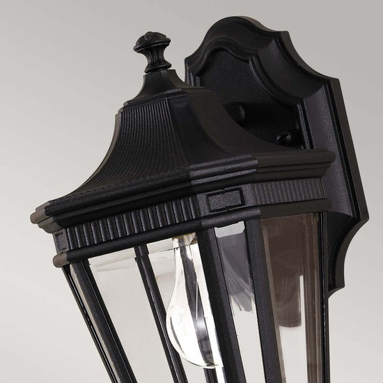Elstead Cotswold Lane Außen-Wandleuchte E27 29cm Schwarz IP44