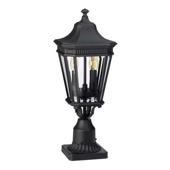 Elstead Cotswold Lane Außen-Stehleuchte E14 2-fach 54cm Schwarz IP44