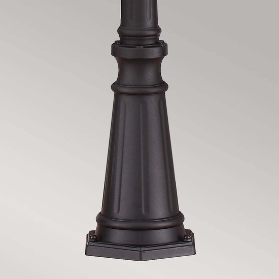 Elstead Cotswold Lane Außen-Stehleuchte E14 3-fach 257cm Schwarz IP44