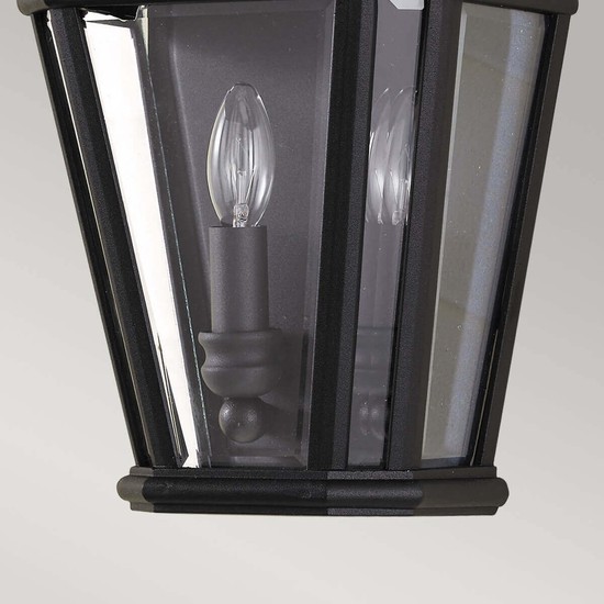 Elstead Cotswold Lane Außen-Wandleuchte E14 2-fach 41cm Schwarz IP44