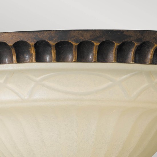 Elstead Drawing Room Deckenleuchte E27 2-fach 15cm Walnuss