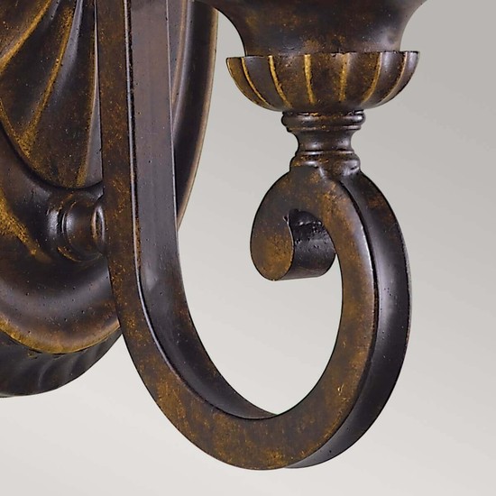 Elstead Drawing Room Wandleuchte E27 25cm Walnuss