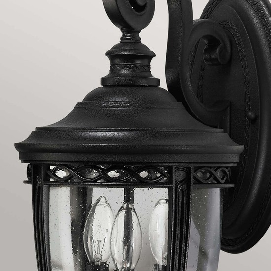 Elstead English Bridle Außen-Wandleuchte E14 3-fach 50cm Schwarz IP44