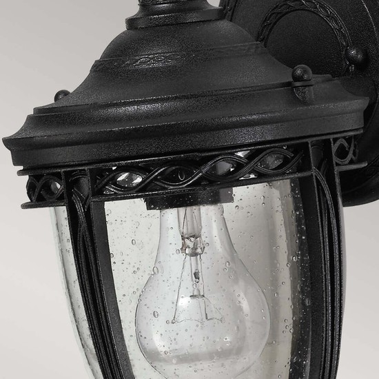 Elstead English Bridle Außen-Wandleuchte E27 Schwarz IP44