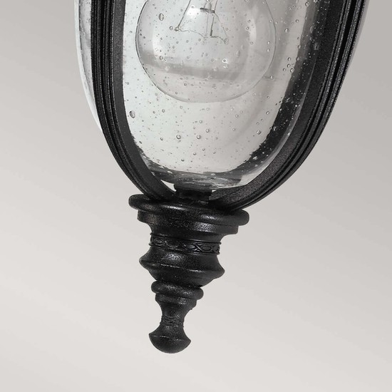 Elstead English Bridle Außen-Wandleuchte E27 Schwarz IP44
