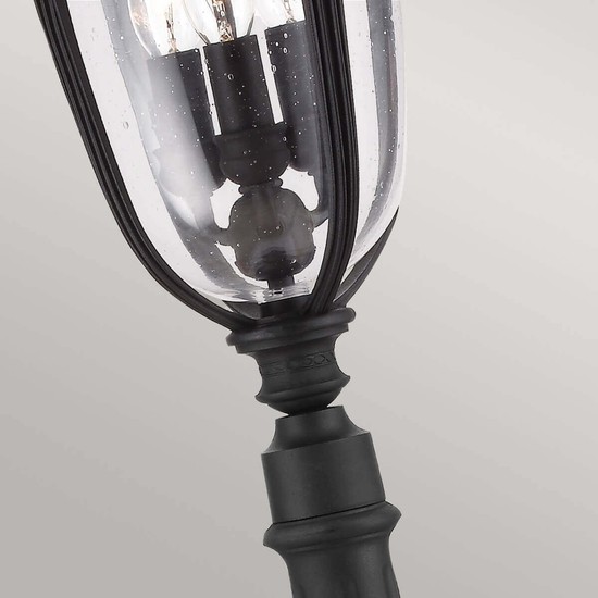 Elstead English Bridle Außen-Stehleuchte E14 3-fach 118cm Schwarz IP44
