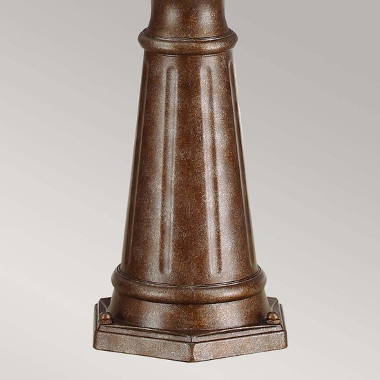 Elstead English Bridle Außen-Stehleuchte E14 3-fach 243cm Britische Bronze IP44