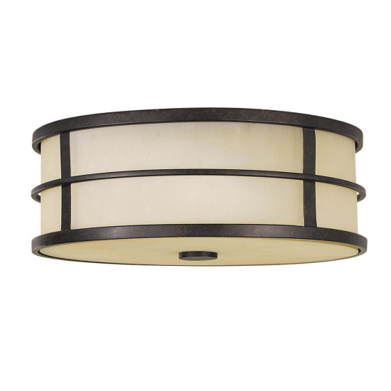 Elstead Fusion Deckenleuchte E27 3-fach 12cm Grecian Bronze