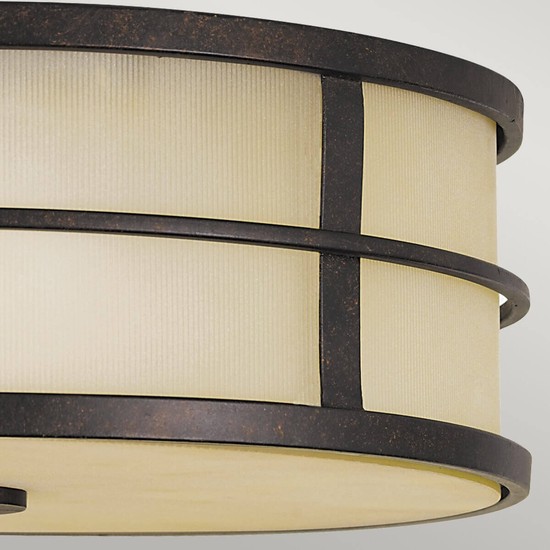 Elstead Fusion Deckenleuchte E27 3-fach 12cm Grecian Bronze