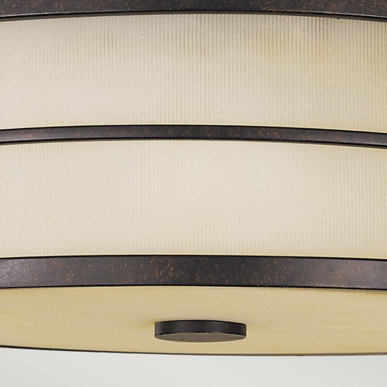Elstead Fusion Deckenleuchte E27 3-fach 12cm Grecian Bronze