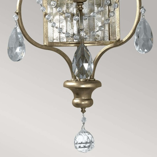 Elstead Gianna Wandleuchte E14 3-fach Vergoldetes Silber
