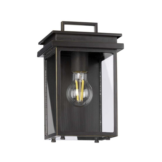Elstead Glenview Außen-Wandleuchte E27 26cm Antike Bronze IP44