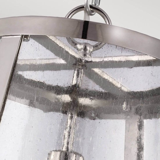 Elstead Harrow Hängeleuchte E27 44cm Poliertes Nickel