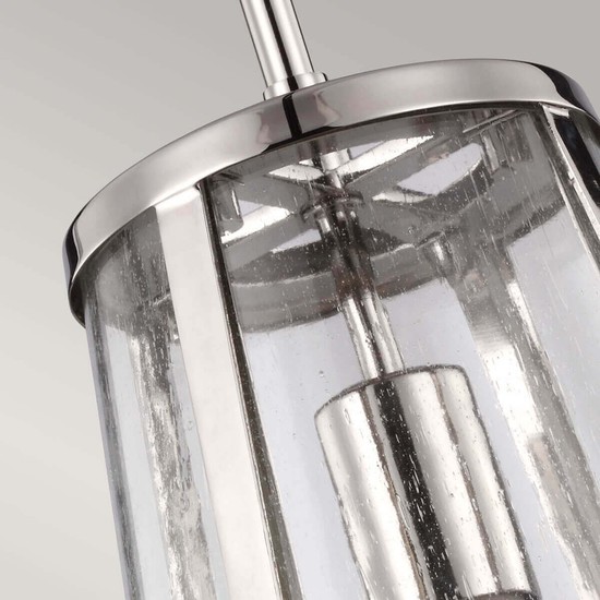 Elstead Harrow Hängeleuchte E27 31cm Poliertes Nickel