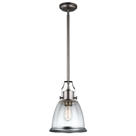 Elstead Hobson Hängeleuchte E27 36cm Satiniertes Nickel