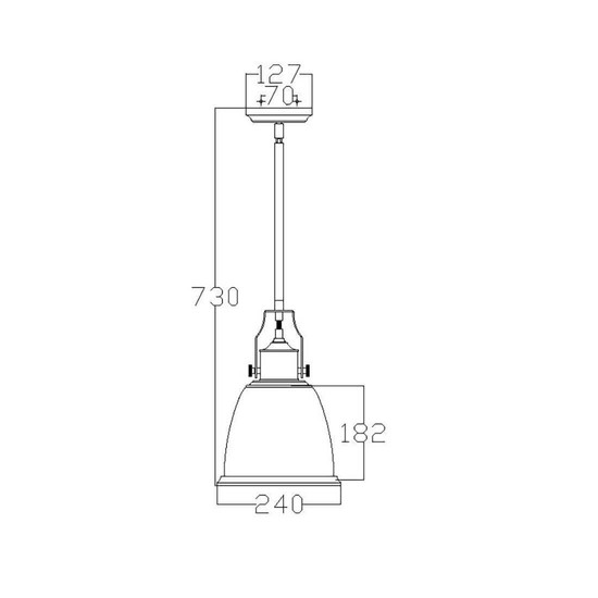 Elstead Hobson Hängeleuchte E27 36cm Satiniertes Nickel