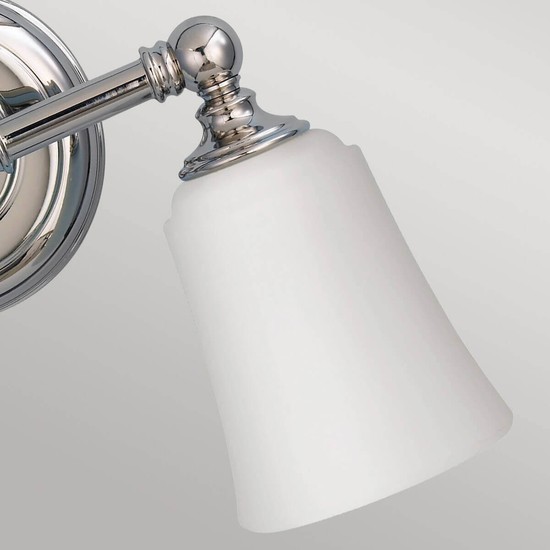 Elstead Huguenot Lake LED Wandleuchte G9 2-fach Poliertes Chrom IP44
