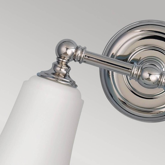 Elstead Huguenot Lake LED Wandleuchte G9 2-fach Poliertes Chrom IP44