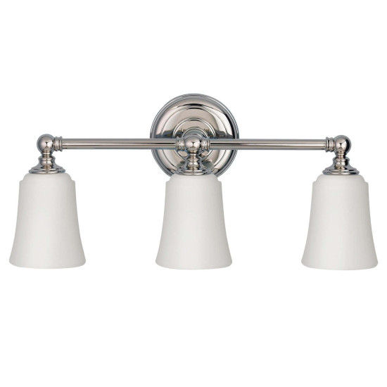 Elstead Huguenot Lake LED Wandleuchte G9 3-fach Poliertes Chrom IP44