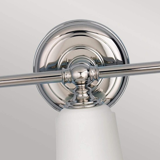 Elstead Huguenot Lake LED Wandleuchte G9 3-fach Poliertes Chrom IP44