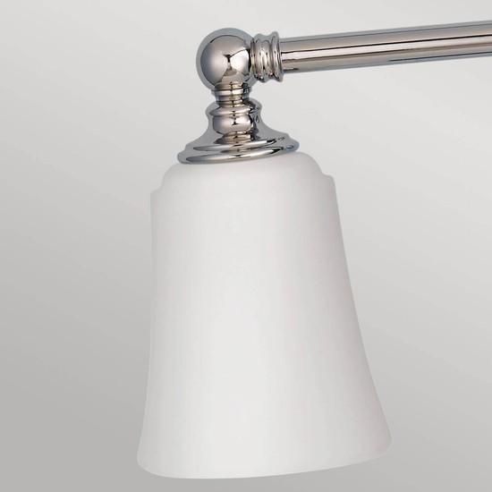 Elstead Huguenot Lake LED Wandleuchte G9 3-fach Poliertes Chrom IP44