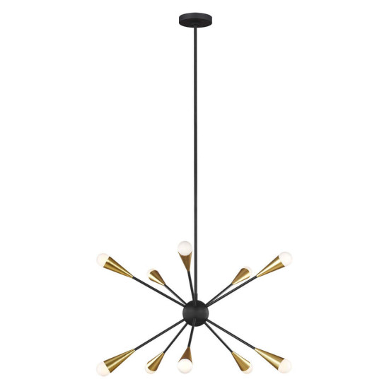 Elstead Jax LED Kronleuchter G9 10-fach Mitternachtsschwarz