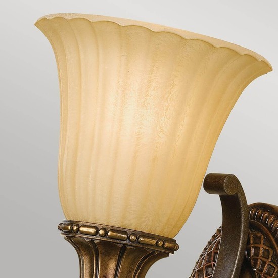 Elstead Kelham Hall Wandleuchte E27 Florenz Gold, Britische Bronze
