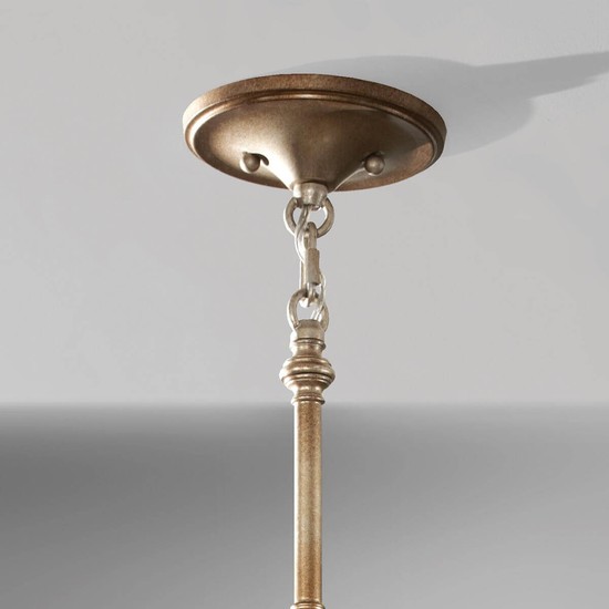 Elstead Lucia Hängeleuchte E27 3-fach 20cm Brüniertes Silber