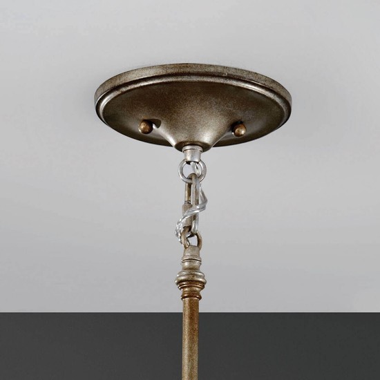 Elstead Lucia Hängeleuchte E27 35cm Brüniertes Silber