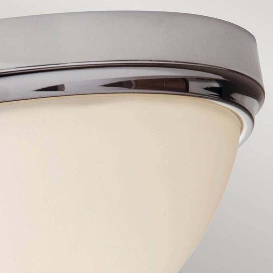 Elstead Malibu Deckenleuchte E27 2-fach Poliertes Chrom IP44