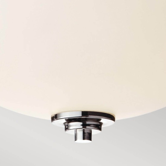 Elstead Malibu Deckenleuchte E27 2-fach Poliertes Chrom IP44